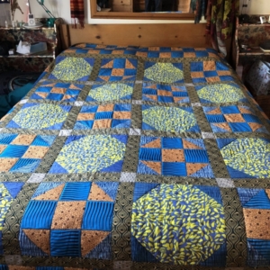 African fabric quilt April 2020